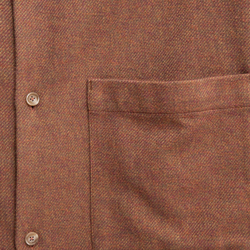 Merely Made Merely Premium Cropped Shirt Melange Brown 23FMLPR208SH Degli Uberti